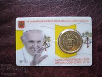 50 евро цента Ватикана 2019