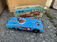 Old metal toy model car racing car