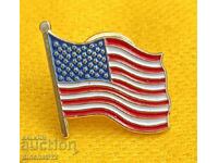 United States of America USA FLAG Badge