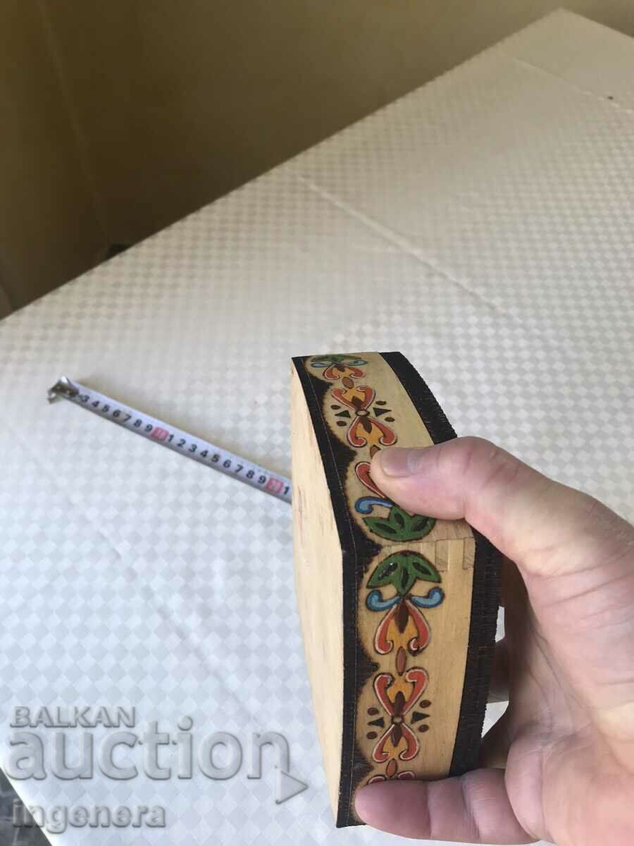 BOX WOOD PYROGRAPH DRAWING ANTIQUE FROM SOCA MOSTRA - 5 BOX WOOD PYROGRAPH DRAWING ANTIQUE FROM SOCA MOSTRA - 5