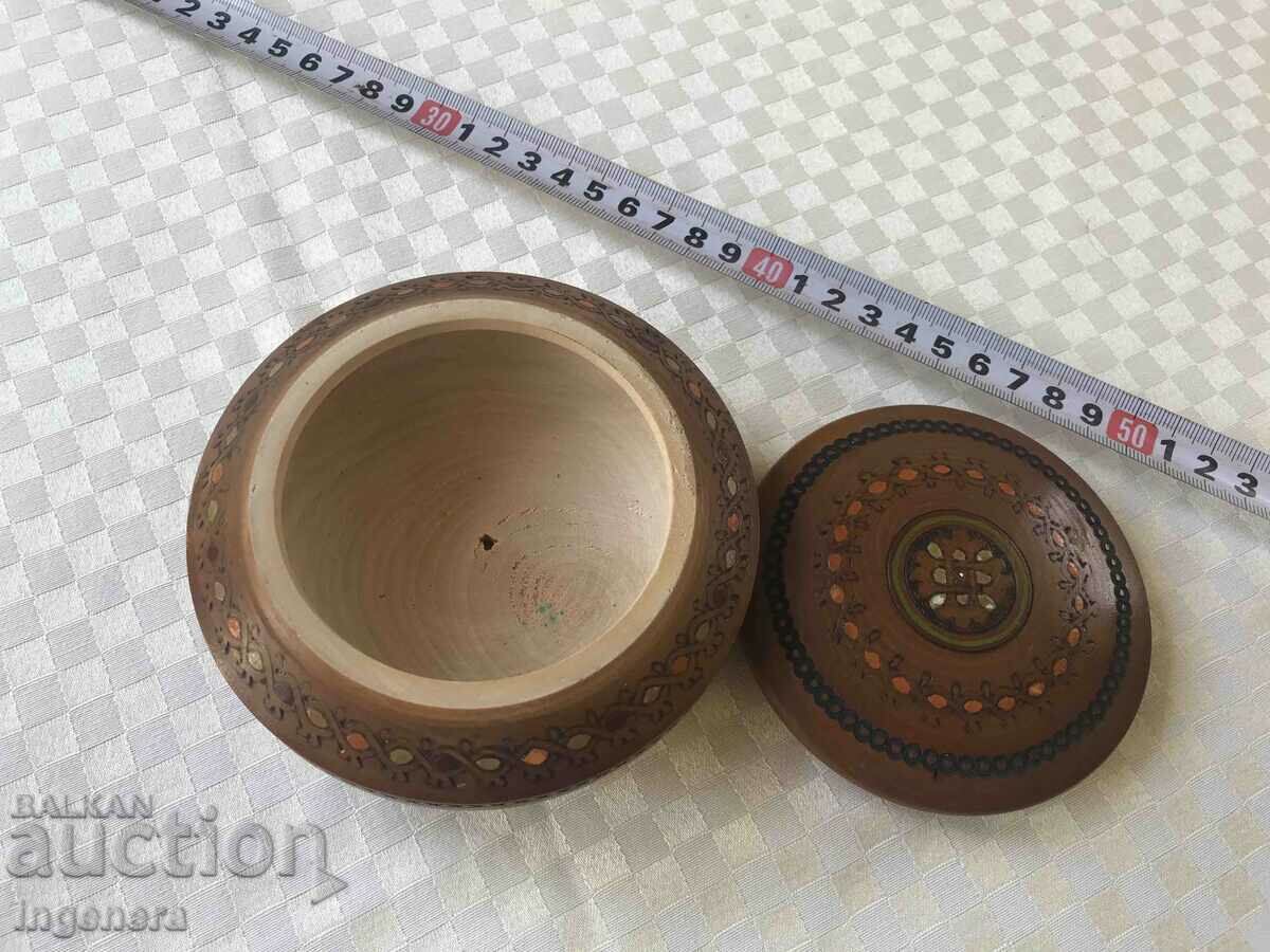 BOX WOOD PYROGRAPH DRAWING ANTIQUE FROM SOCA MOSTRA - 5