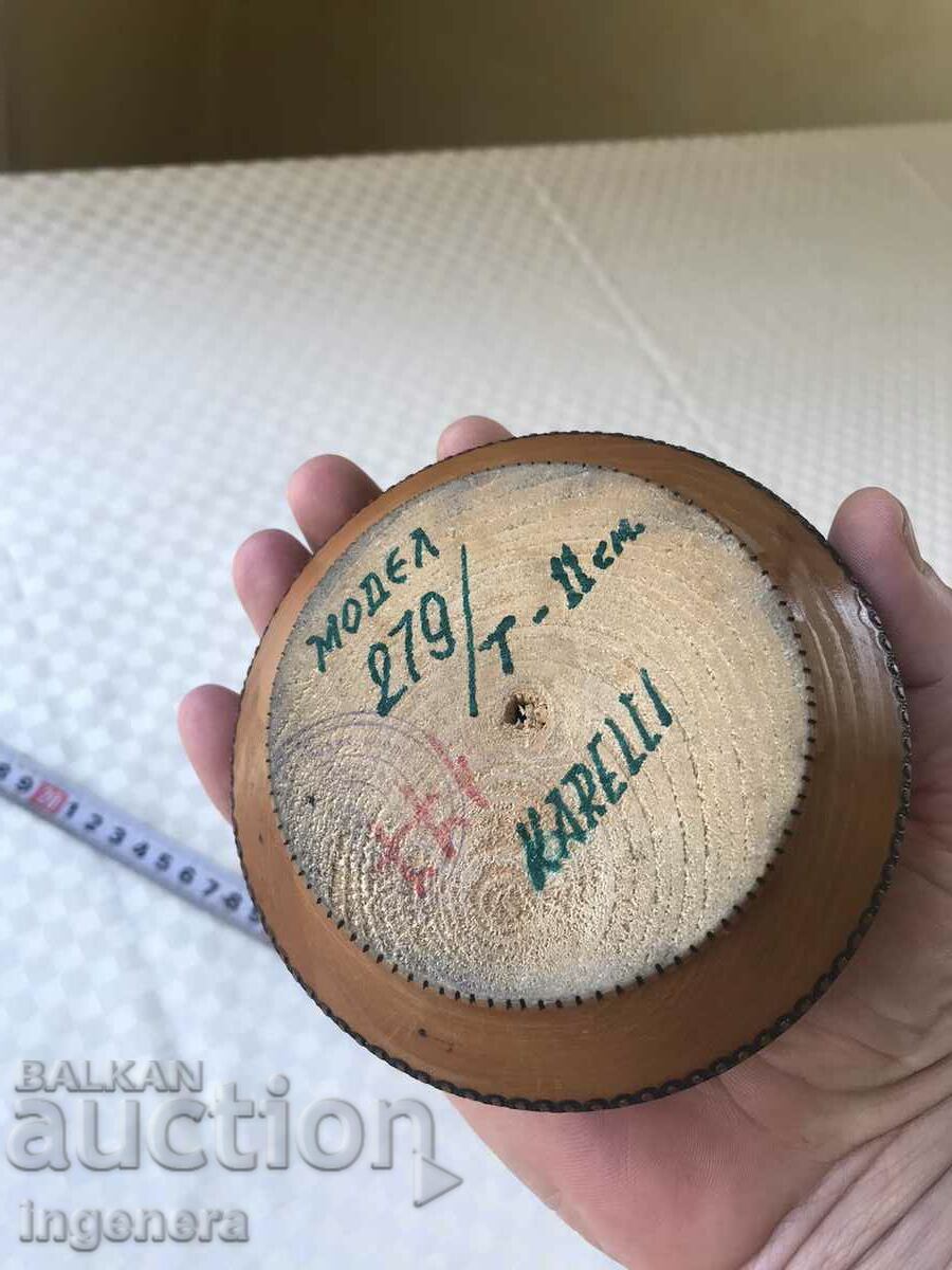 BOX WOOD PYROGRAPH DRAWING ANTIQUE FROM SOCA MOSTRA - 6