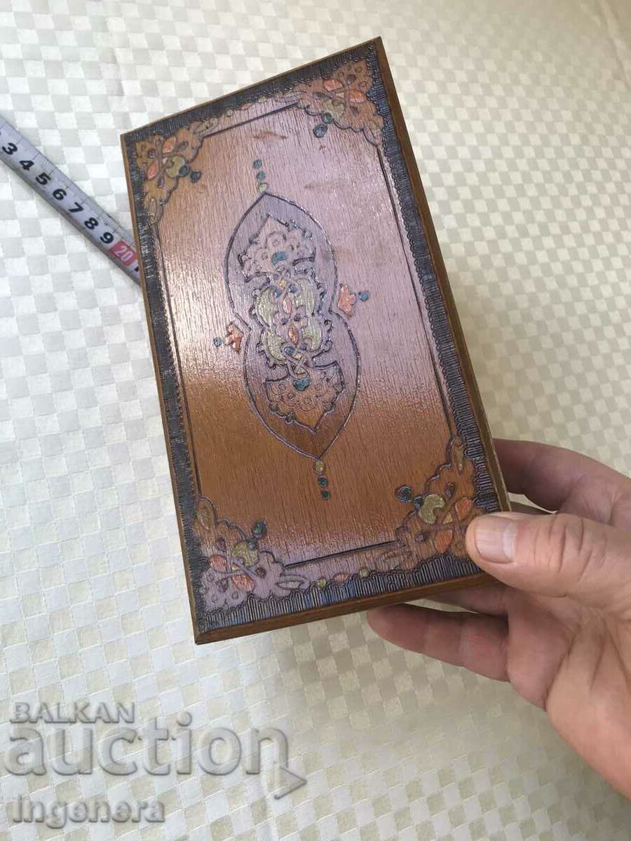 Auction BOX WOOD PYROGRAPH DRAWING ANTIQUE FROM SOCA MOSTRA Auction BOX WOOD PYROGRAPH DRAWING ANTIQUE FROM SOCA MOSTRA