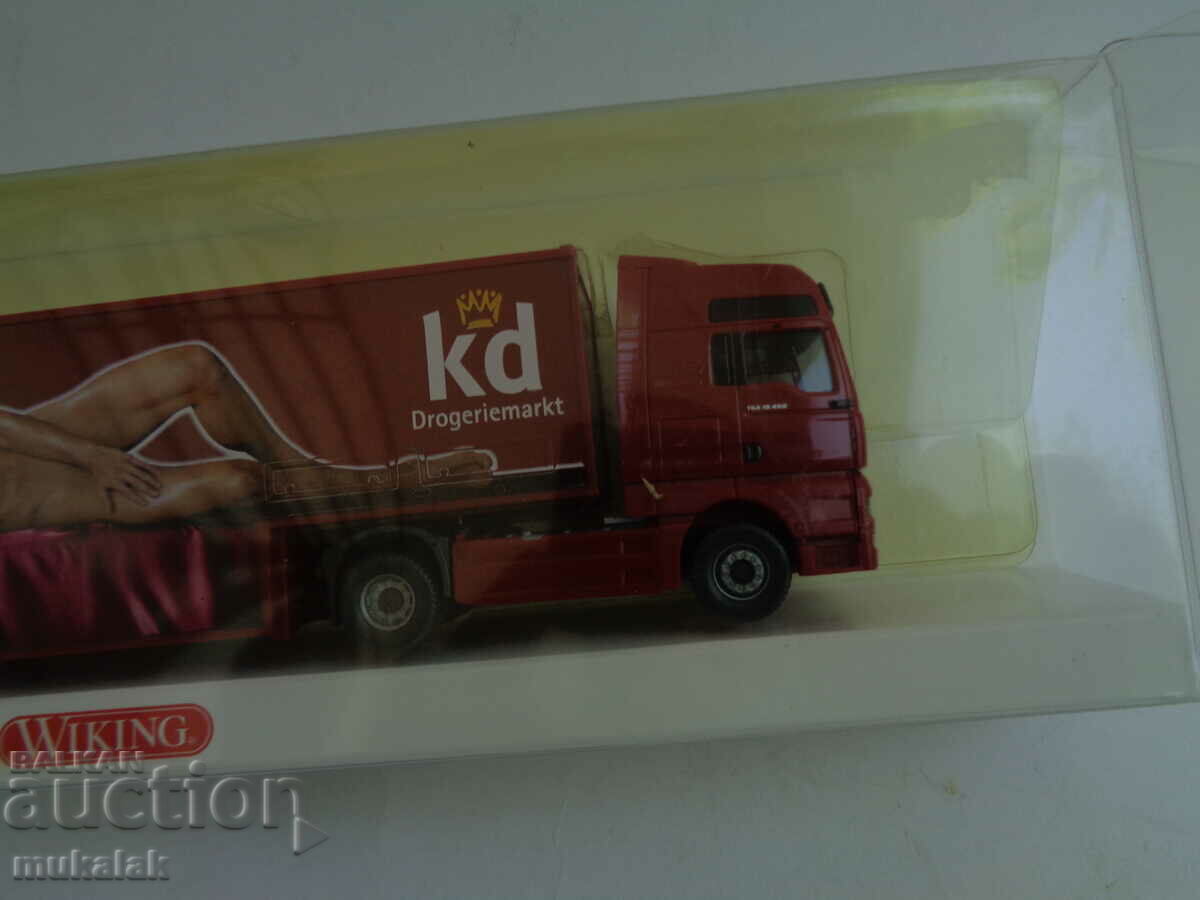 WIKING H0 1/87 MAN TGA TRUCK MODEL TROLLEY - 5 WIKING H0 1/87 MAN TGA TRUCK MODEL TROLLEY - 5