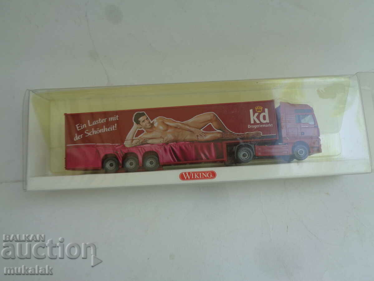 WIKING H0 1/87 MAN TGA TRUCK MODEL TROLLEY - 6 WIKING H0 1/87 MAN TGA TRUCK MODEL TROLLEY - 6