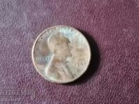 1944 год 1 цент D САЩ
