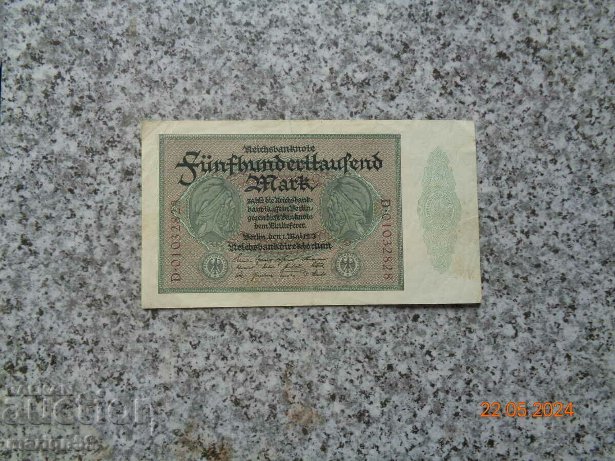 500,000 marks 1923 500,000 marks 1923