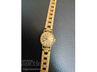 Gold Plated ZENITH Swiss Made Ladies Mechanical Watch Working