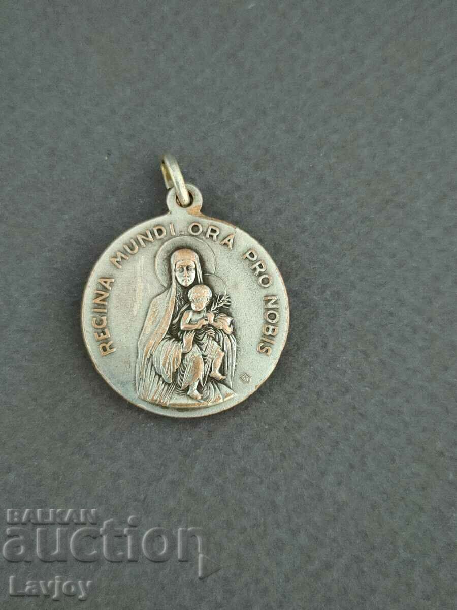 Ecclesiastical silver-plated medallion with price 30.00 BGN | € 15.34 Ecclesiastical silver-plated medallion with price 30.00 BGN | € 15.34