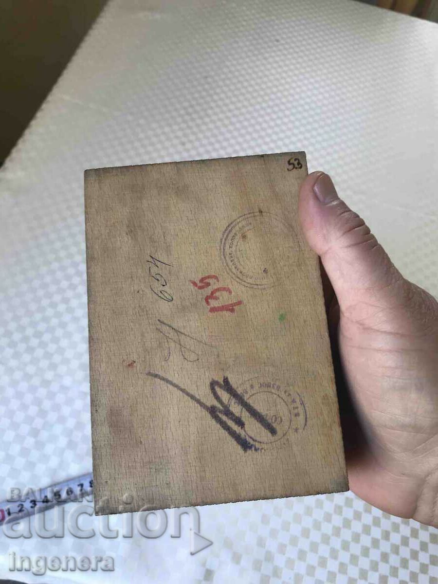 BOX WOOD PYROGRAPH DRAWING ANTIQUE FROM SOCA MOSTRA - 6