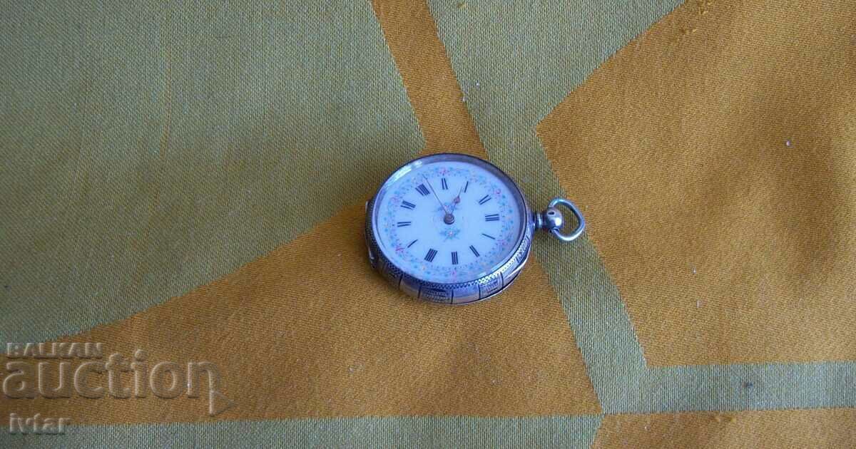 Swiss silver pocket watch with price 82.00 BGN | € 41.93