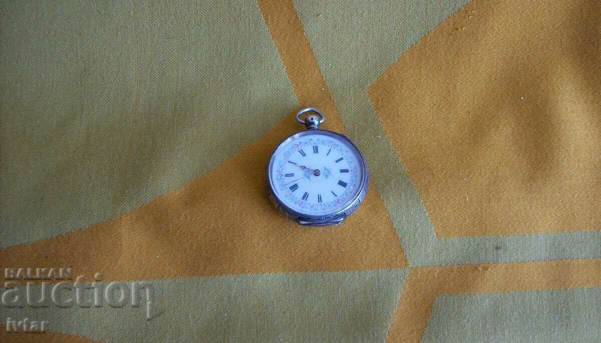 Swiss silver pocket watch