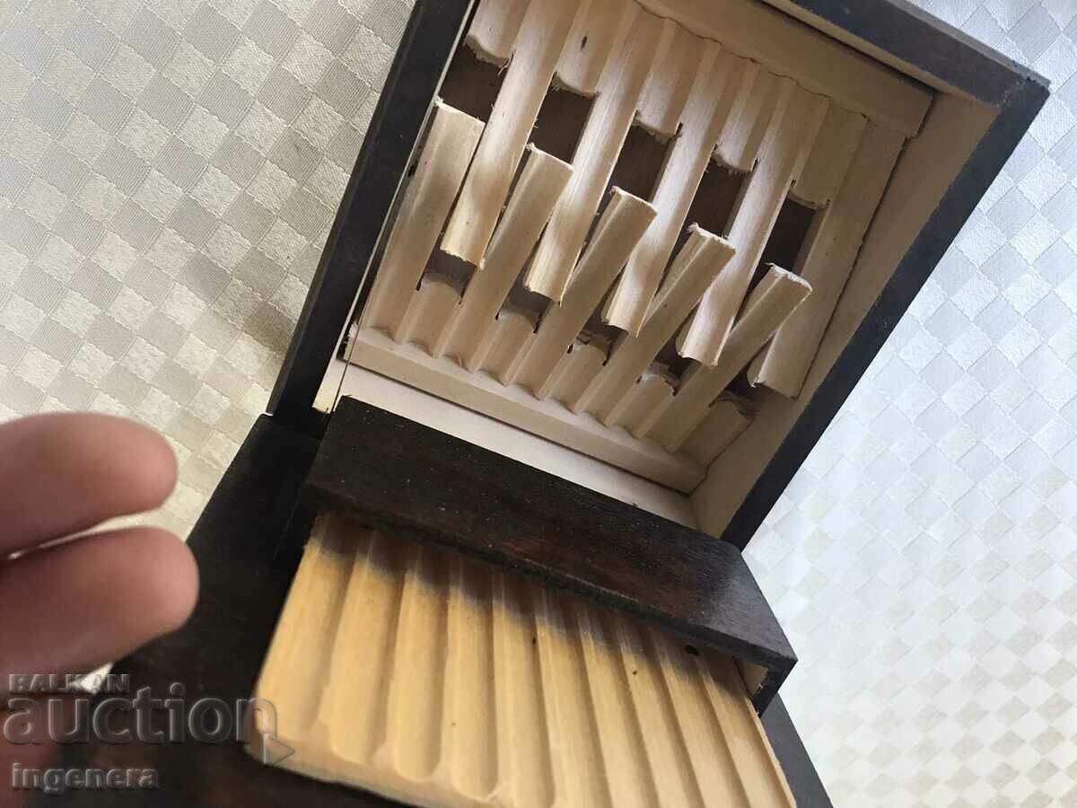 BOX WOOD PYROGRAPH DRAWING ANTIQUE FROM SOCA MOSTRA - 5 BOX WOOD PYROGRAPH DRAWING ANTIQUE FROM SOCA MOSTRA - 5