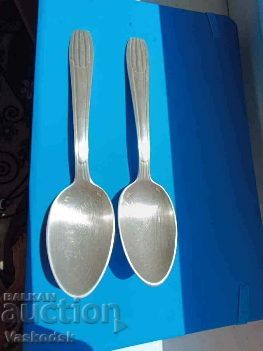 2 pieces of silver-plated spoons FRANCE!