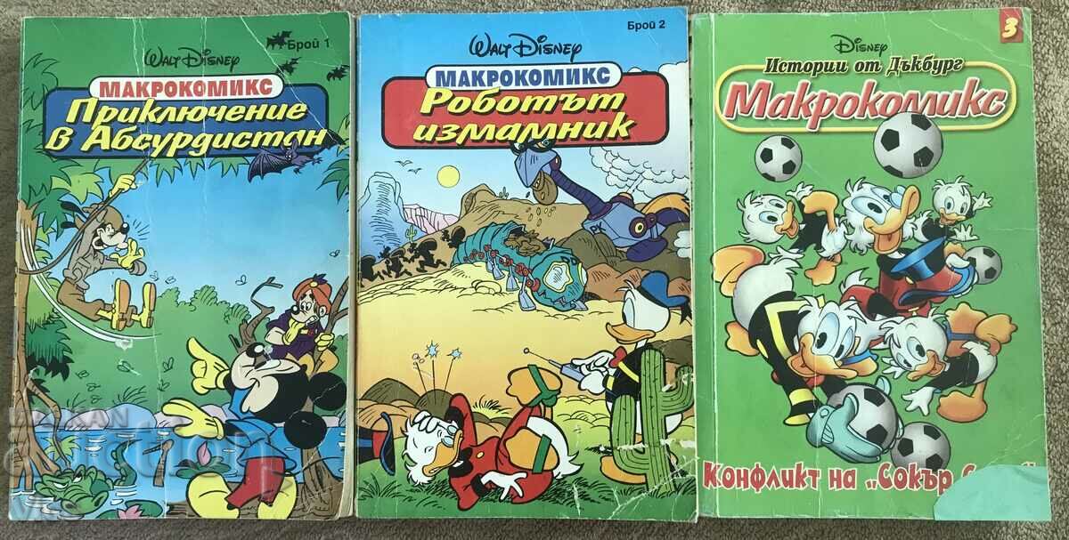 Macrocomics (cu Mickey Mouse, Donald Duck și alte personaje Disney)