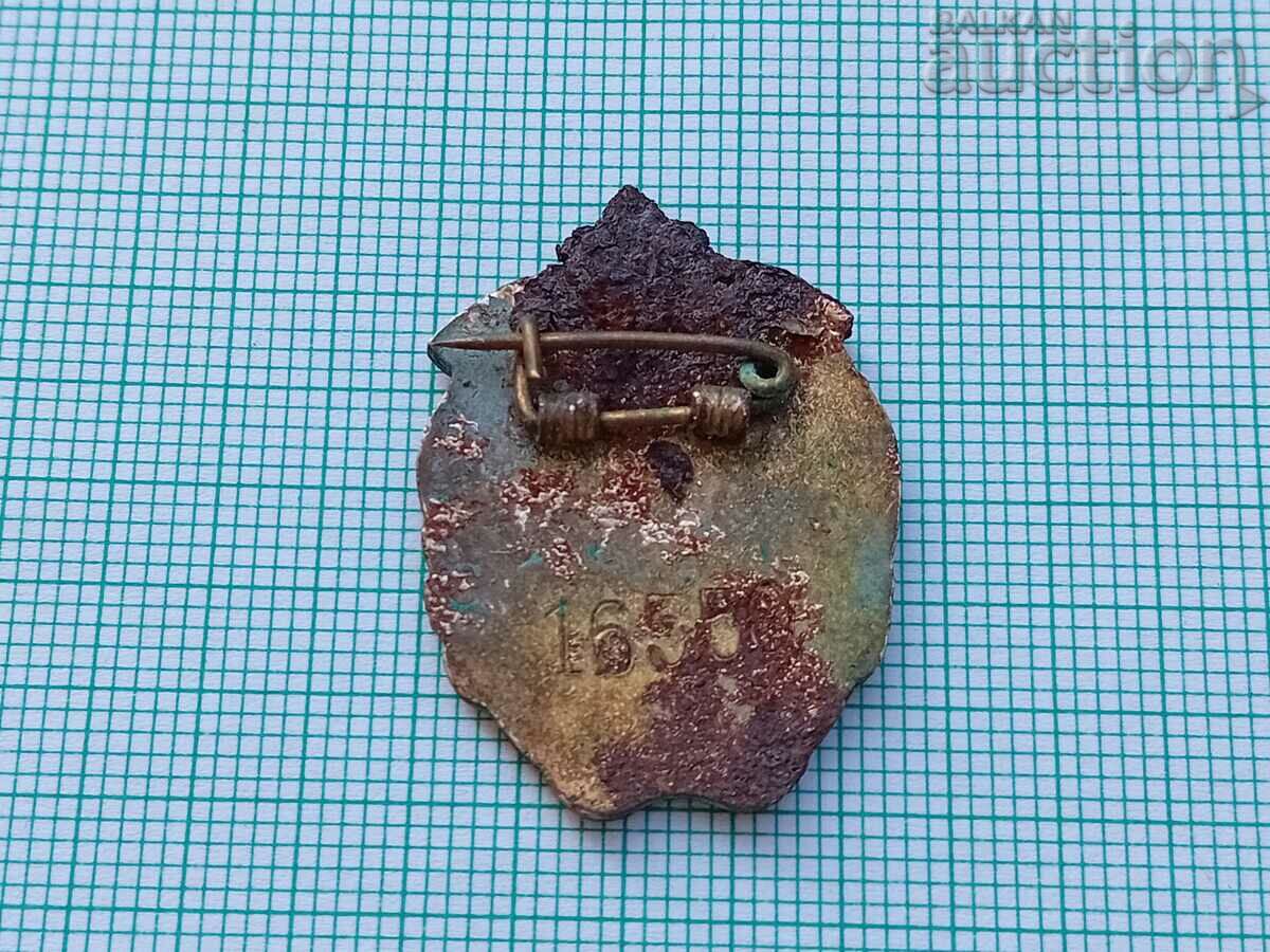 Auction sign badge Mongolia 60s communist party Auction sign badge Mongolia 60s communist party