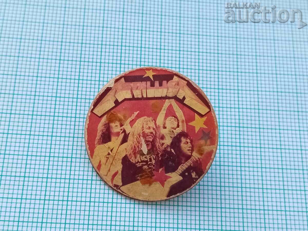 Auction METALLICA HEAVY METAL badge 80s Auction METALLICA HEAVY METAL badge 80s