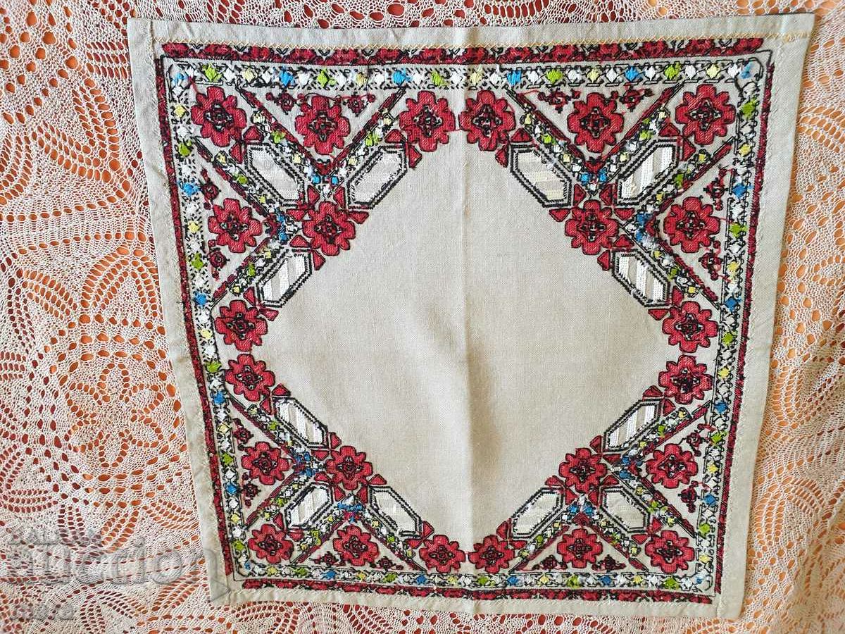 Delivery of Richly embroidered check, cover