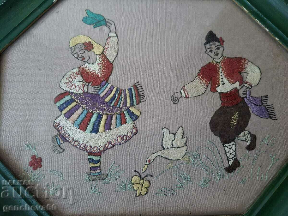 Licitație Broderie bulgărească goblen tablou „Răceanița”