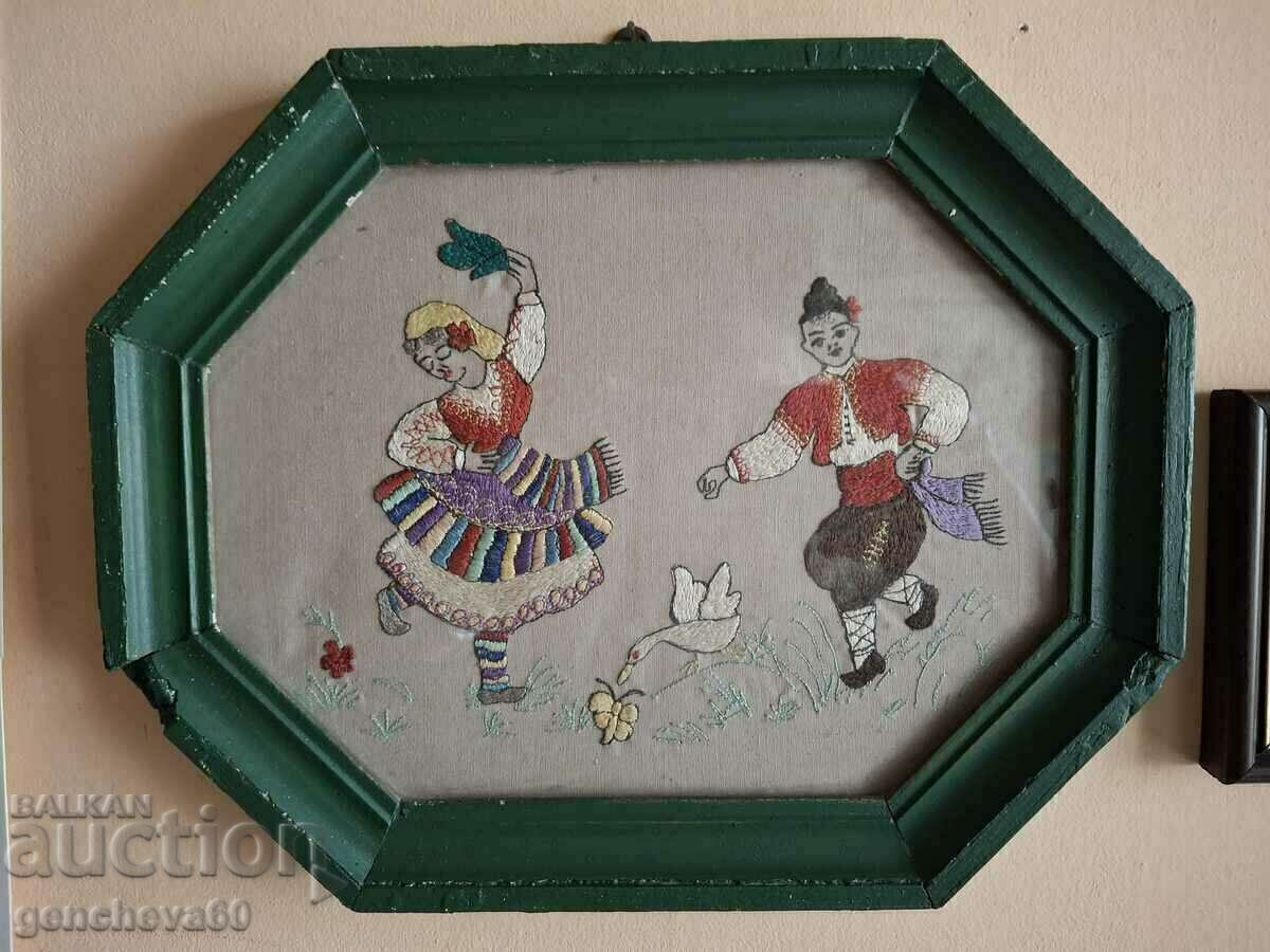 Βουλγαρική κεντημένη γοβλέν εικόνα, "Ρατσενίτσα" Βουλγαρική κεντημένη γοβλέν εικόνα, "Ρατσενίτσα"