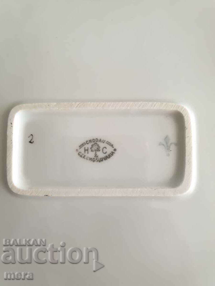 Czechoslovakia H&C Chodau porcelain soup bowl - 5 Czechoslovakia H&C Chodau porcelain soup bowl - 5