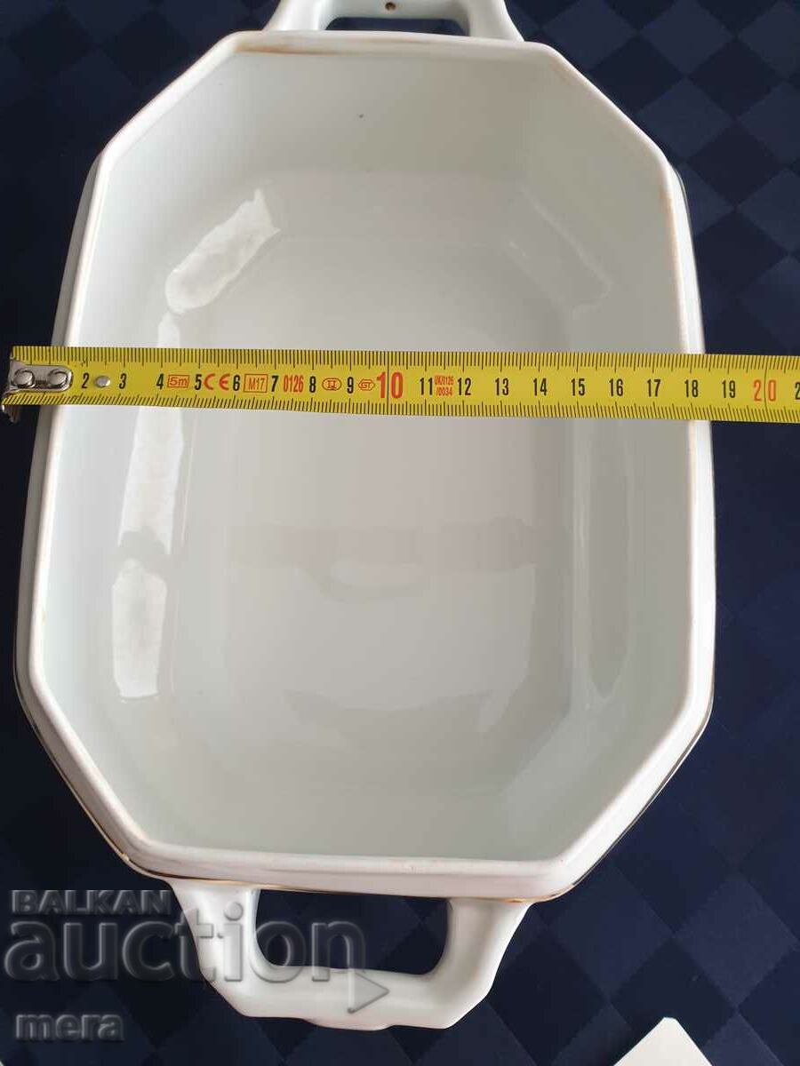 Czechoslovakia H&C Chodau porcelain soup bowl - 7 Czechoslovakia H&C Chodau porcelain soup bowl - 7