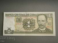 Bancnota - Cuba - 1 peso UNC | 2016