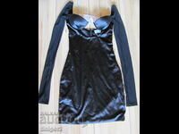 New with tags Oh Polly black satin dress size XS