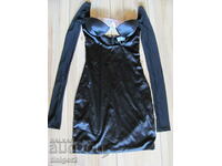 New with tags Oh Polly black satin dress size XS