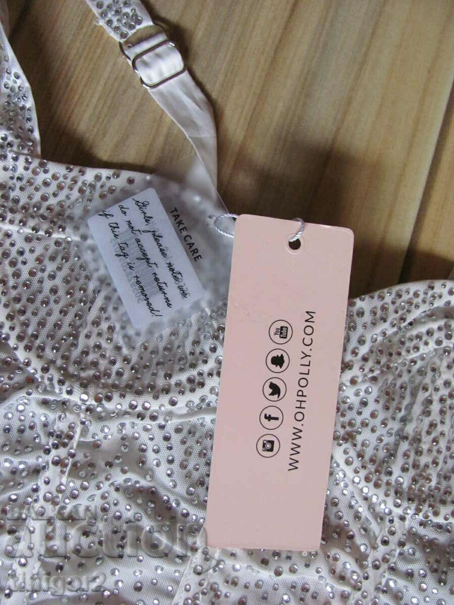 Auction New with tags Oh Polly white rhinestone dress size XS Auction New with tags Oh Polly white rhinestone dress size XS