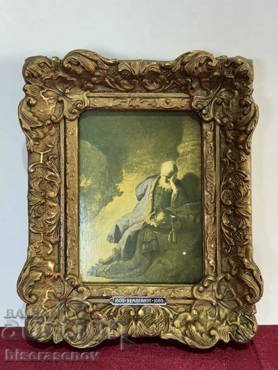 1606 Rembrandt 1669, with a beautiful frame