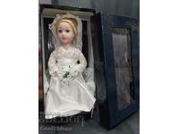 Porcelain doll for collection, new