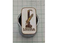 LEUNA GDR GERMANY CHEMICAL PLANT BADGE ENAMEL