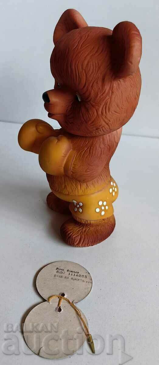 Delivery of BOXER BEAR SOC LARGE UNUSED RUBBER DOLL TOY ETHICAL Delivery of BOXER BEAR SOC LARGE UNUSED RUBBER DOLL TOY ETHICAL