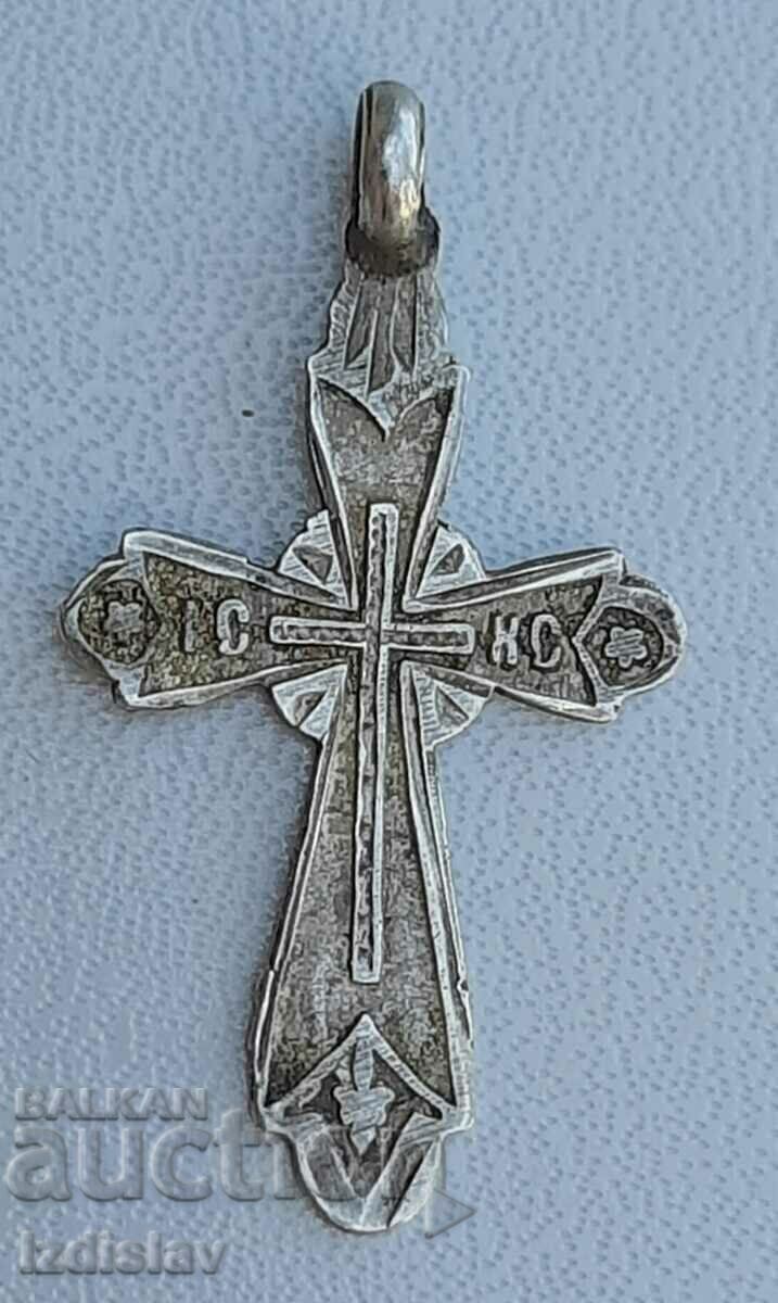 Auction Antique silver cross of Tsarist Russia Auction Antique silver cross of Tsarist Russia
