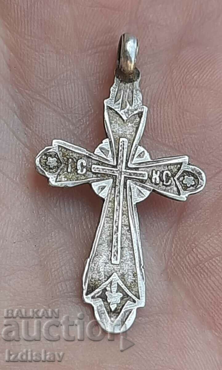 Antique silver cross of Tsarist Russia Antique silver cross of Tsarist Russia