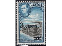 GB/Ceylon-1940-KG VI-Ordinar-Peste par,MLH