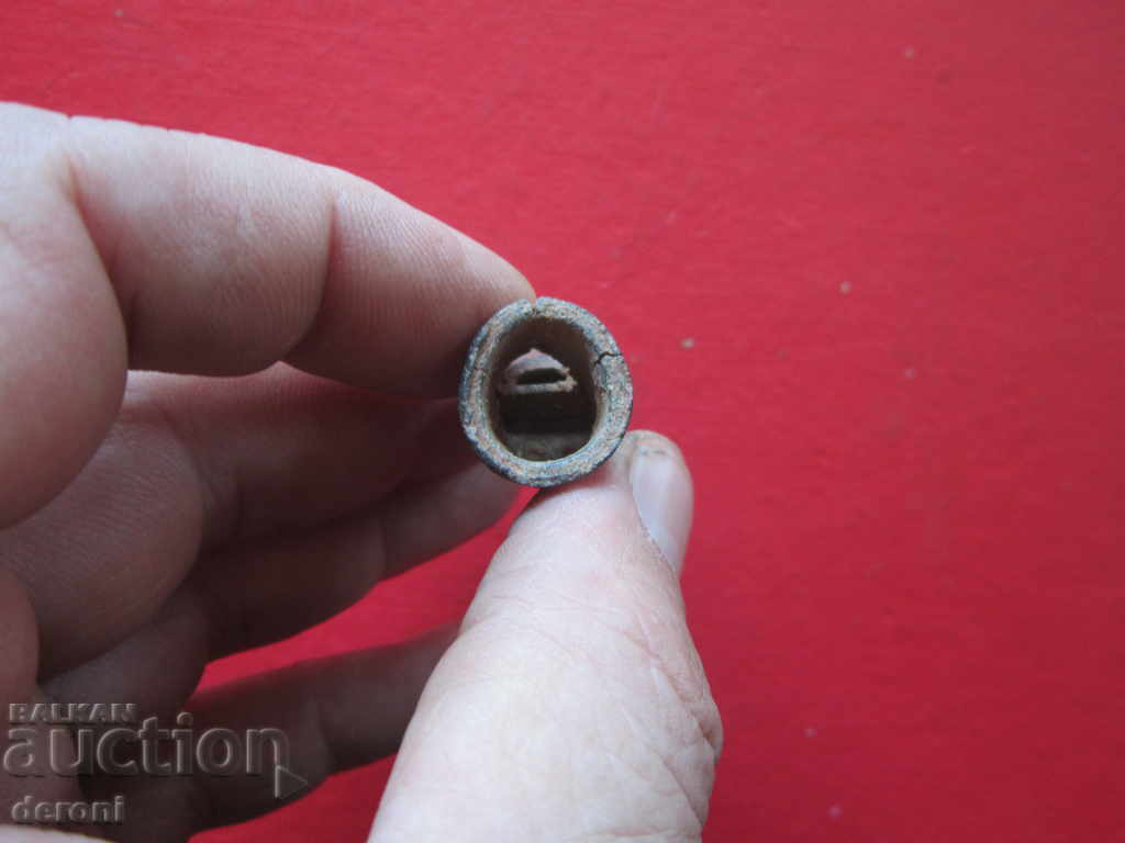 Old Army Bronze Caval Whistle - 5