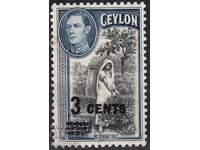 GB/Ceylon-1940-KG VI-Regular-Extra la par,MNH