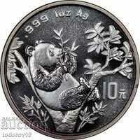 1 ουγκιά. Silver Chinese Panda 1995