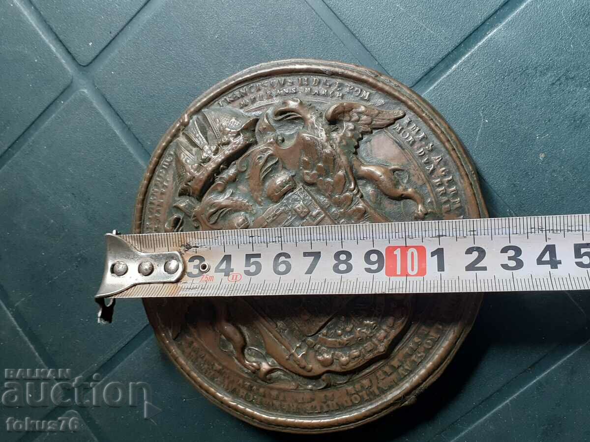 Kaiser Franz large medal plaque - 6