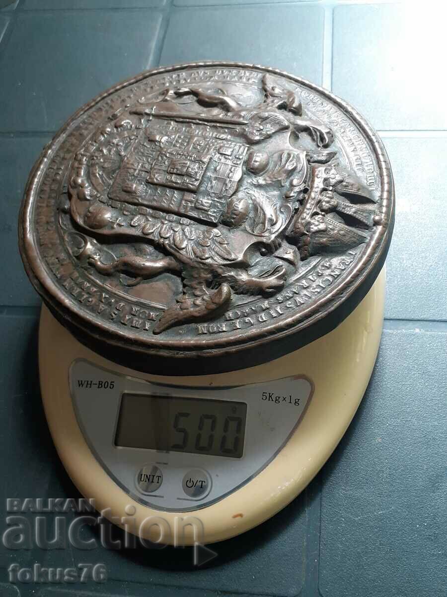 Kaiser Franz large medal plaque - 7