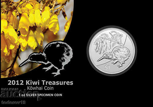 1 oz. Argint Noua Zeelandă Kiwi 2012