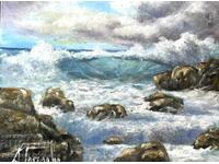 Denitsa Garelova painting "Surf" 25/30