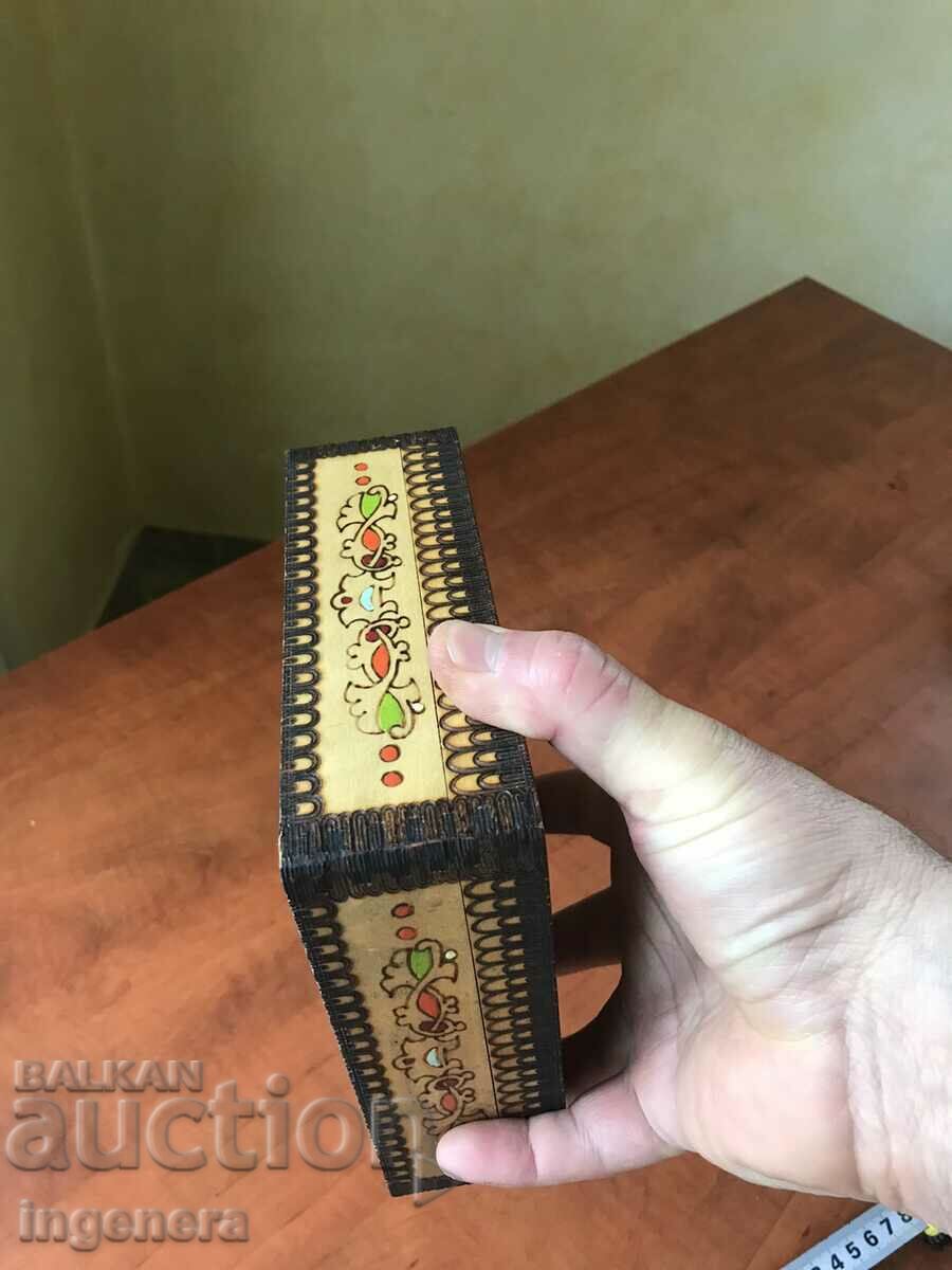 BOX WOOD PYROGRAPH DRAWING ANTIQUE FROM SOCA MOSTRA - 5 BOX WOOD PYROGRAPH DRAWING ANTIQUE FROM SOCA MOSTRA - 5