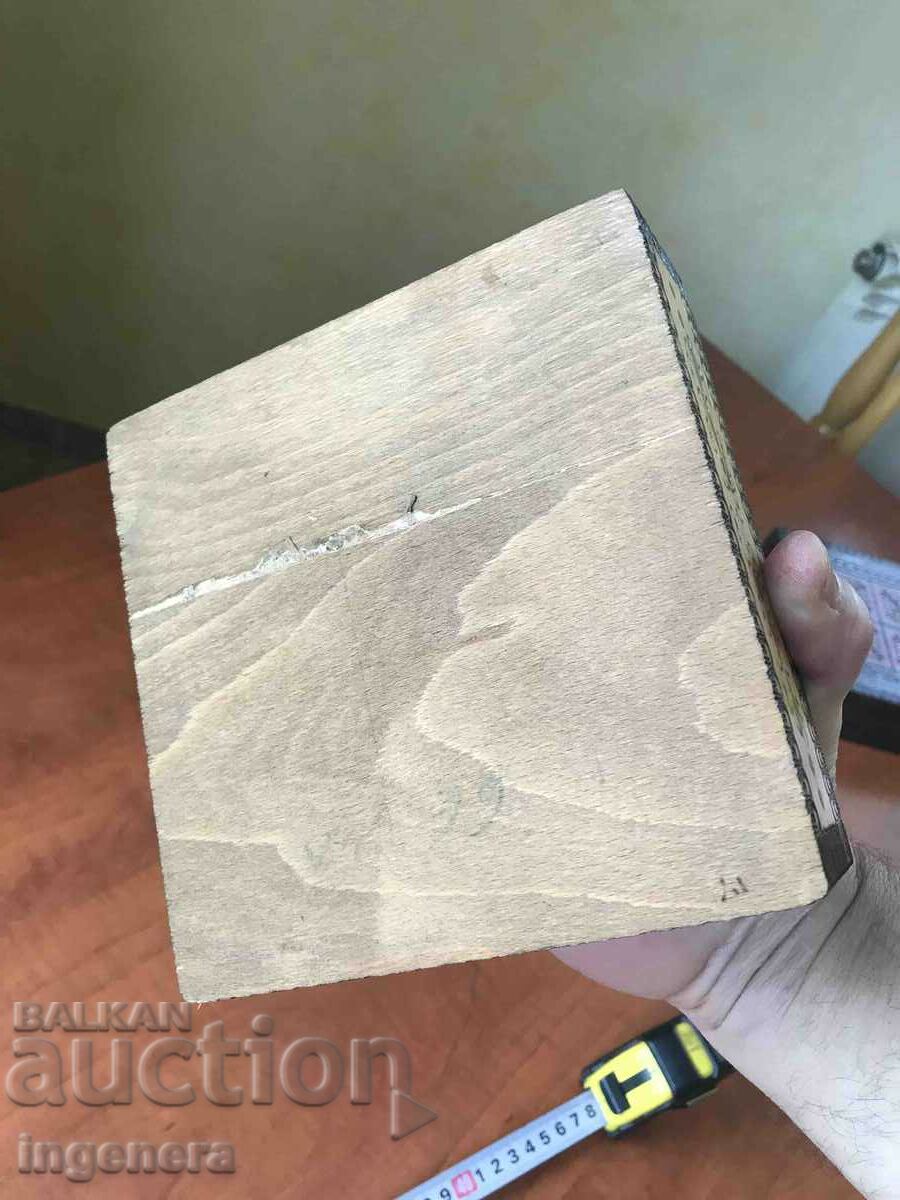 BOX WOOD PYROGRAPH DRAWING ANTIQUE FROM SOCA MOSTRA - 6 BOX WOOD PYROGRAPH DRAWING ANTIQUE FROM SOCA MOSTRA - 6