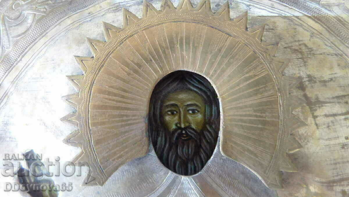 Auction St. Sergius of Radonezh, an old Russian icon Auction St. Sergius of Radonezh, an old Russian icon