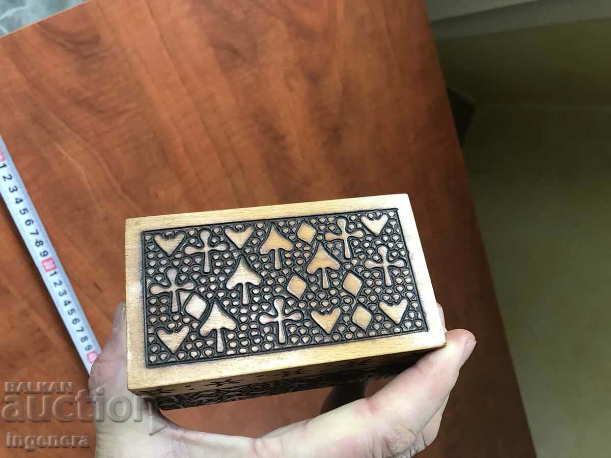 BOX WOOD PYROGRAPH DRAWING ANTIQUE FROM SOCA MOSTRA - 5