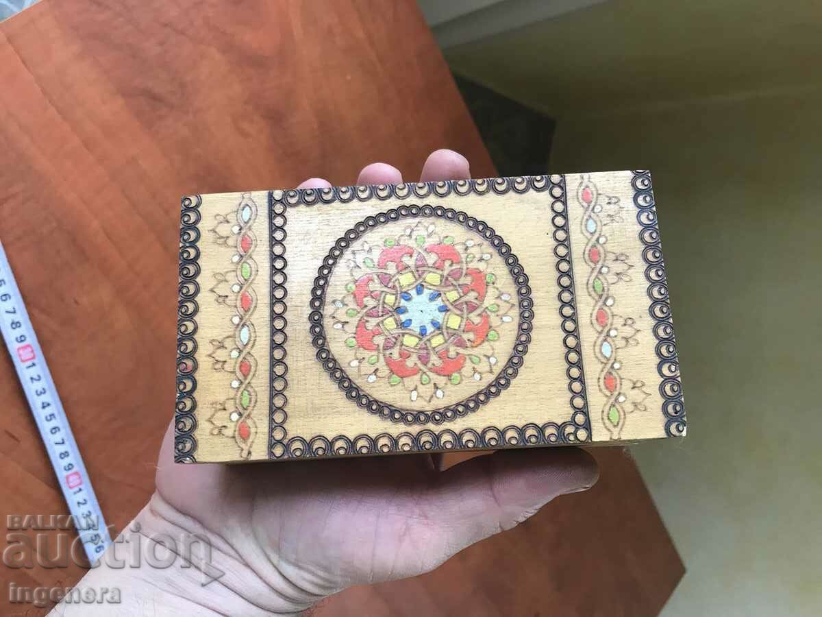 BOX WOOD PYROGRAPH DRAWING ANTIQUE FROM SOCA MOSTRA - 5 BOX WOOD PYROGRAPH DRAWING ANTIQUE FROM SOCA MOSTRA - 5