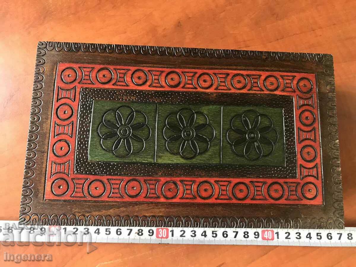 BOX WOOD PYROGRAPH DRAWING ANTIQUE FROM SOCA MOSTRA with price 48.00 BGN | € 24.54 BOX WOOD PYROGRAPH DRAWING ANTIQUE FROM SOCA MOSTRA with price 48.00 BGN | € 24.54